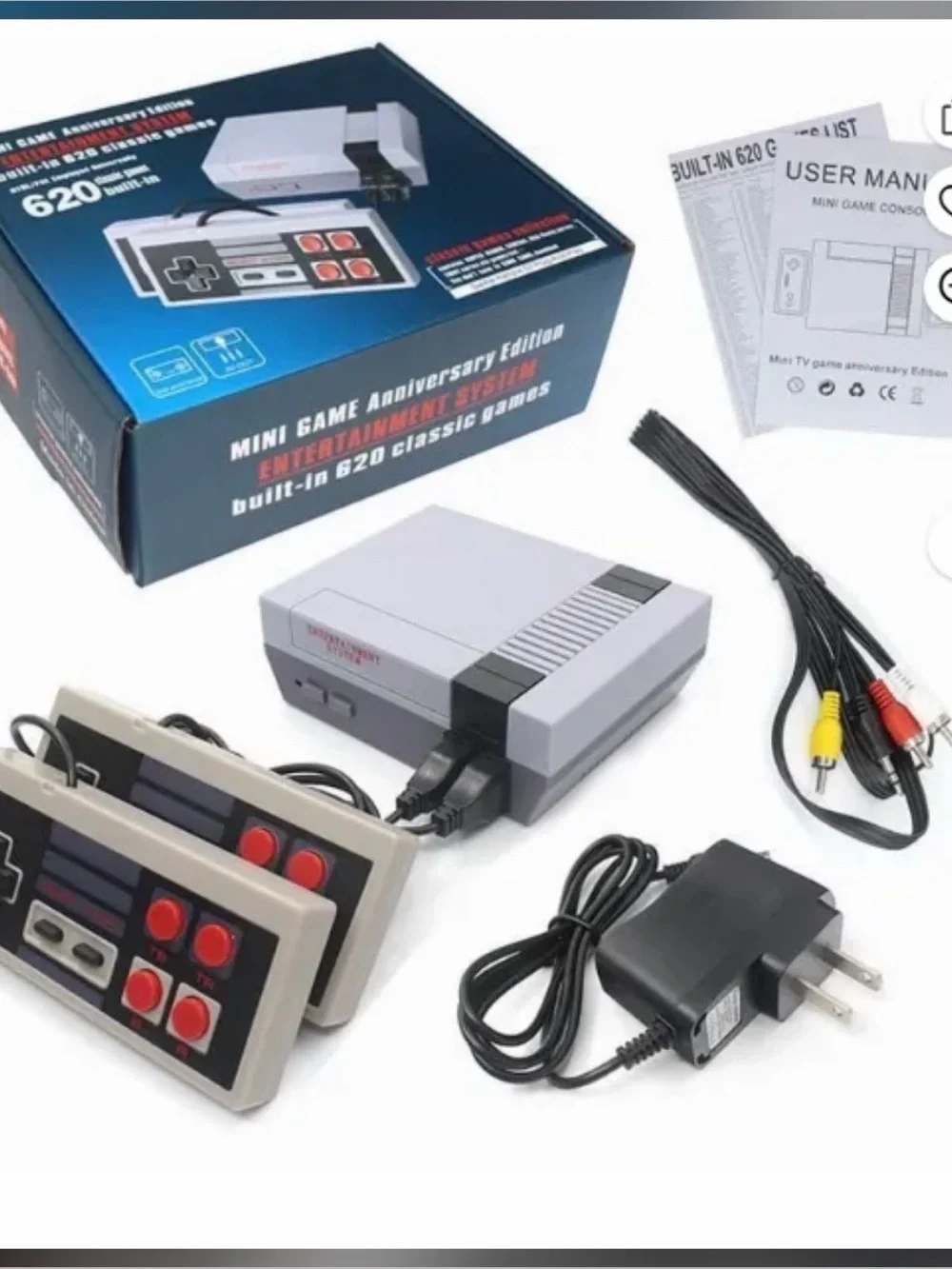 Retro Mini Nintendo Entertainment System Handheld Console - White